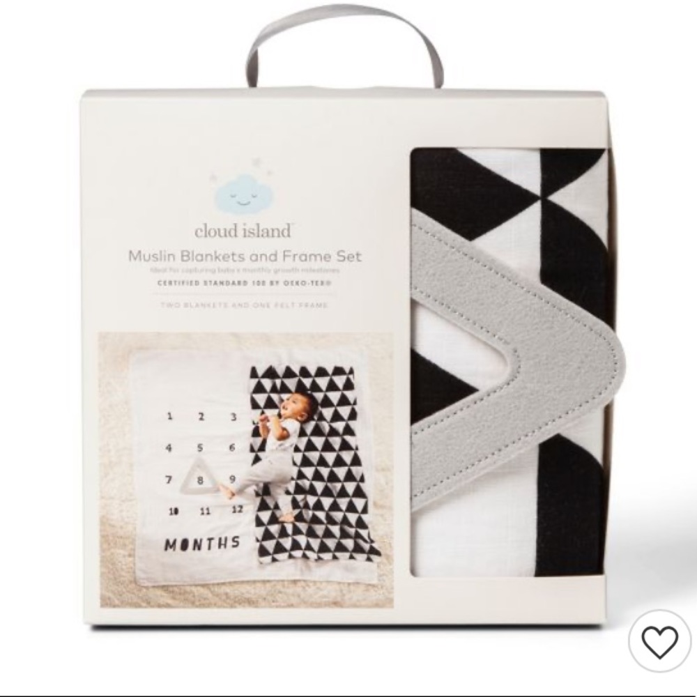 Cloud Island Baby Milestone Blanket Set